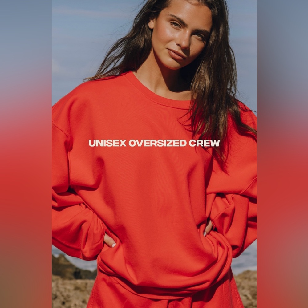 Daily Drills Heart Oversized Crew Sweatshirt